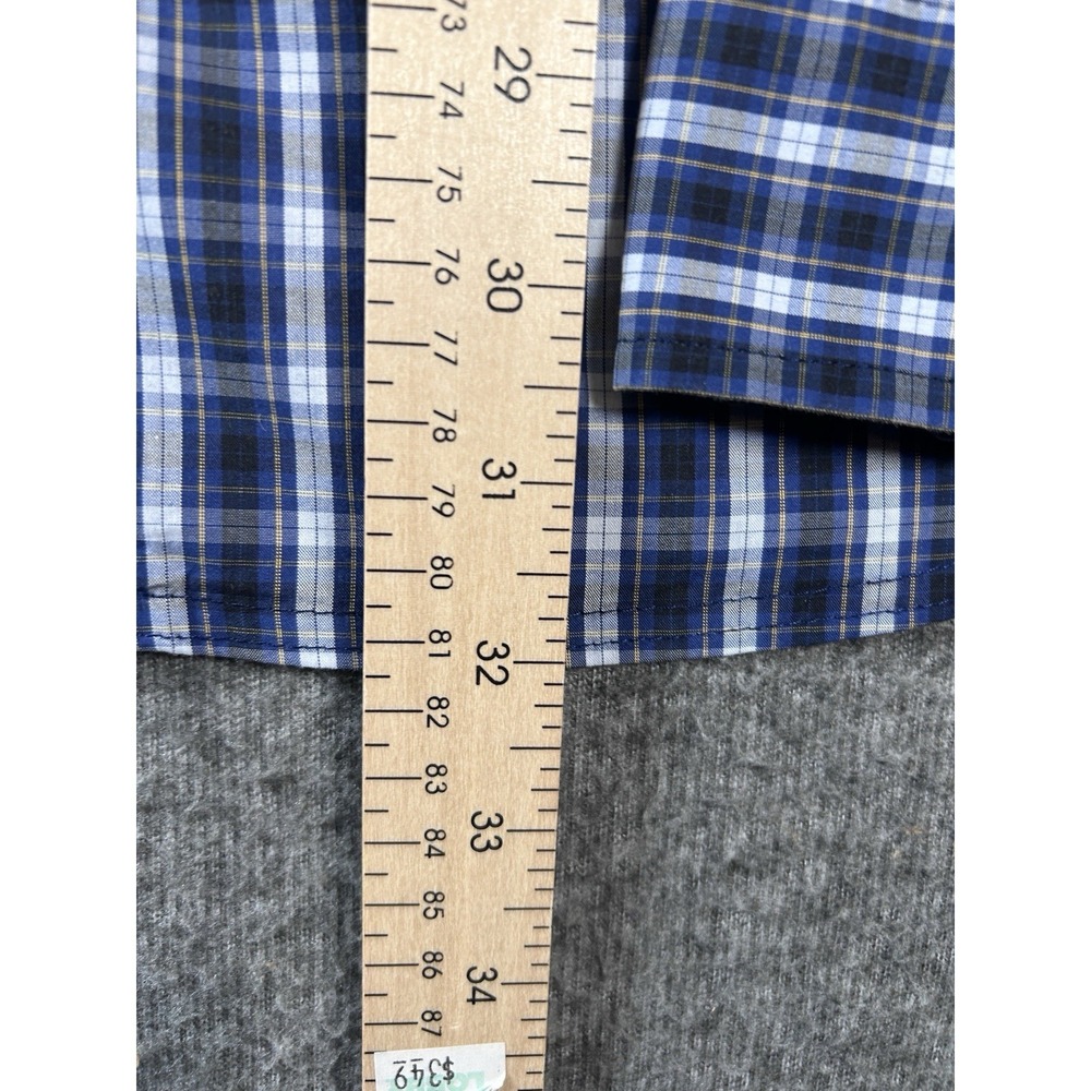 511 Tactical Snap Button Shirt Mens‎ XXL Blue Plaid Long Sleeve Casual - Picture 4 of 7